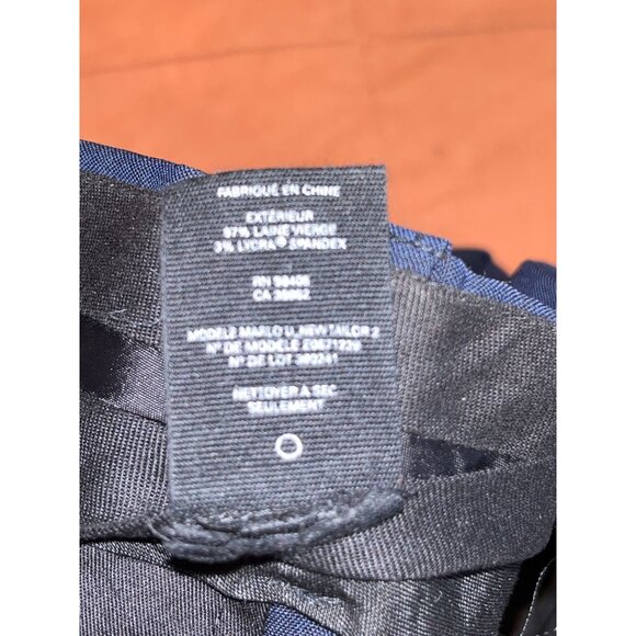 Theory Mens Blue Blue Slim Fit Dress Pants Size  34 - Picture 9 of 10